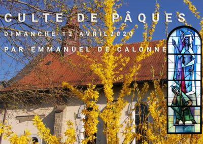 culte de Pâques du 12 avril 2020