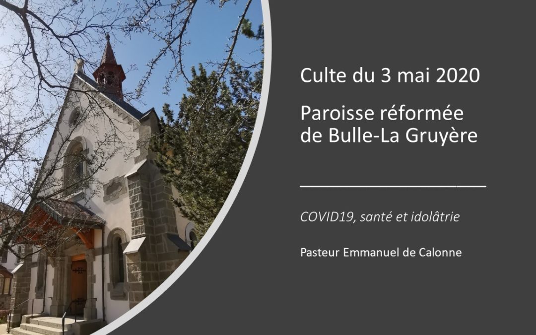 culte du 3 mai 2020