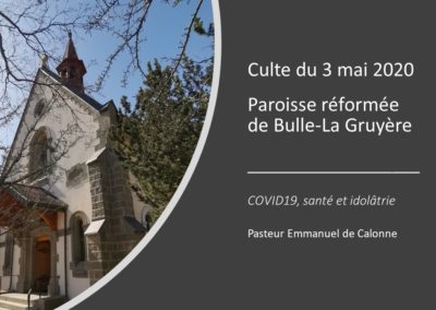 culte du 3 mai 2020