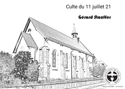 culte du 11 juillet 21